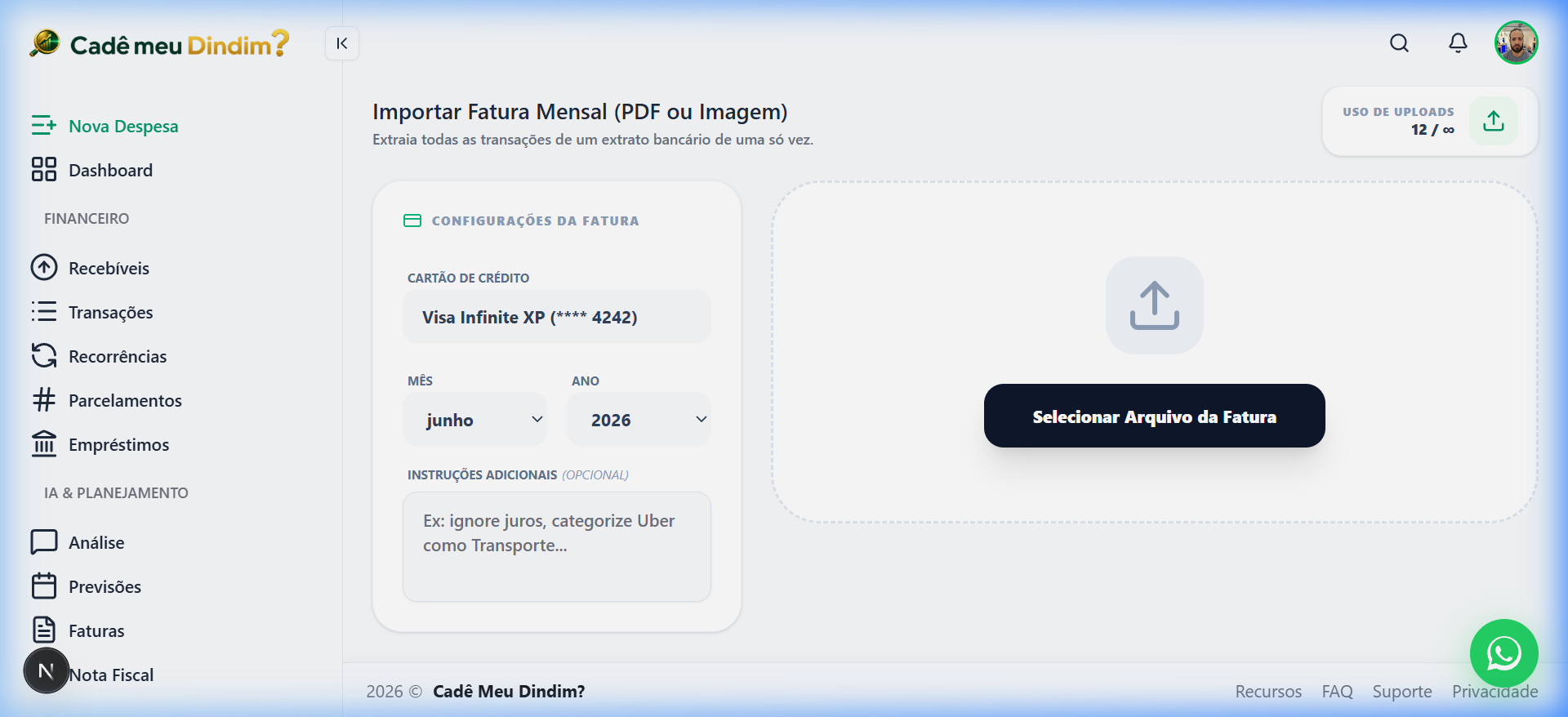 1. Upload Inteligente visualization